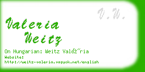 valeria weitz business card